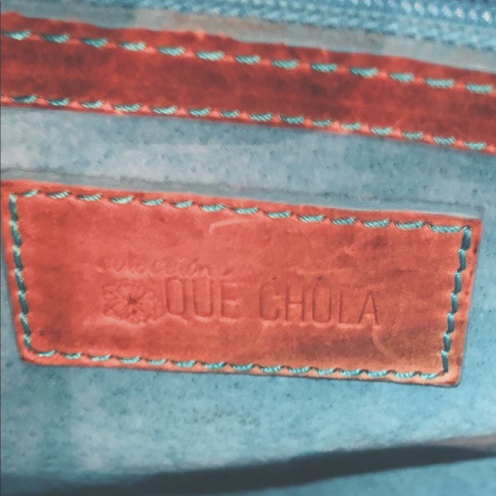 RUSTIC LEATHER BAG TOTE PURSE BUFFALO LEATHER🦬NEEDS A LITTLE REPAIR ~ SEE PHOTOS - Picture 4 of 4